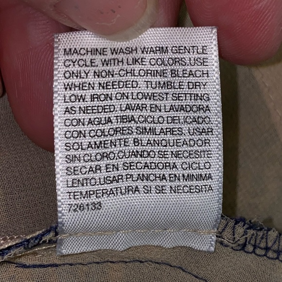 NWOT A.N.A Paisley Pleated Sleeveless Casual Blouse 2X - Picture 8 of 9